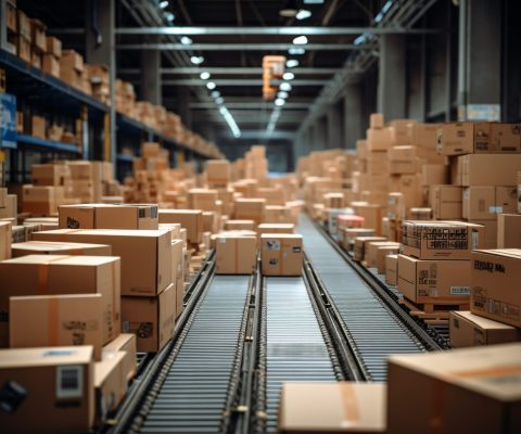 cardboard-boxes-conveyor-belt-warehouse